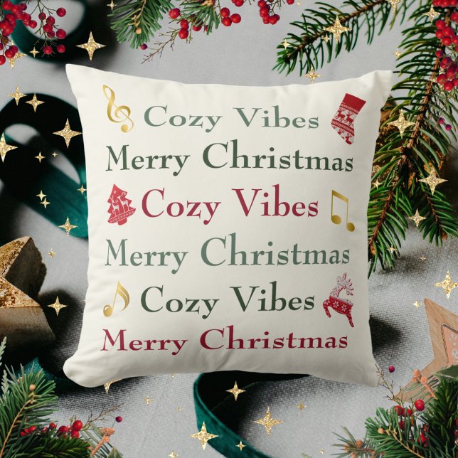 Cosy Bench Cosy Vibes Throw Pillow (Creator Uploaded)