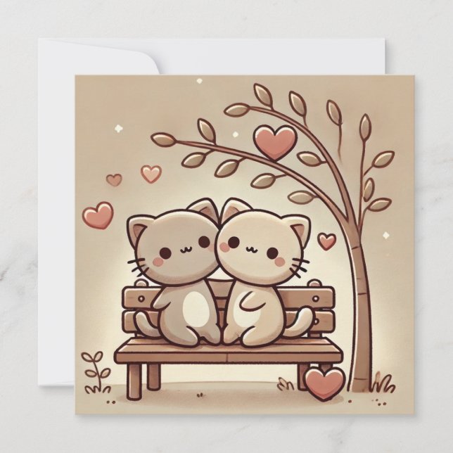Cosy Bench Love Card (Front)