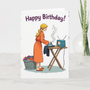 Cosy Birthday Ironing Card