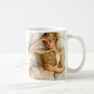 Cosy Book Lover Aesthetic Art Coffee Mug