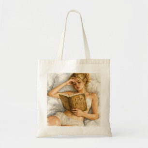 Cosy Book Lover Aesthetic Art Tote Bag