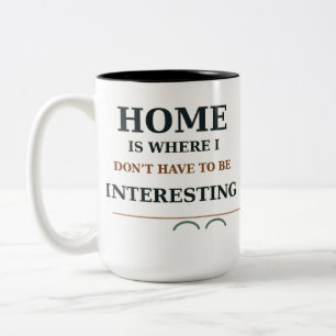 Cosy Book Lover Cat & Funny Introvert Coffee Mug