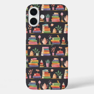Cosy Book Nook Pattern iPhone 16 Plus Case