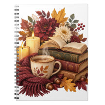 Cosy Books and Coffee Autumn Notebook