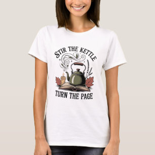 Cosy Books And Tea Cottagecore Aesthetic Bookish T-Shirt