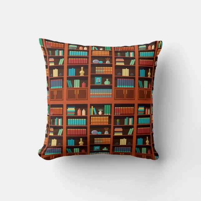 Cosy Bookshelves  Cushion (Front)