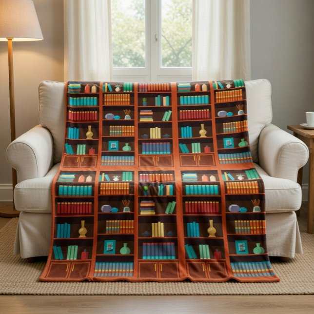 Cosy Bookshelves Throw Blanket  (Creator Uploaded)