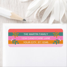 Cosy Bright Modern Stripe Christmas Holiday