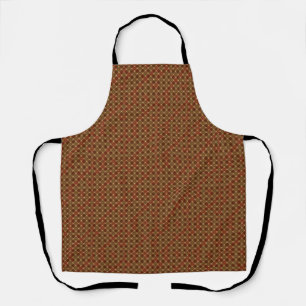 Cosy Brown and Red Country Plaid Pattern Apron