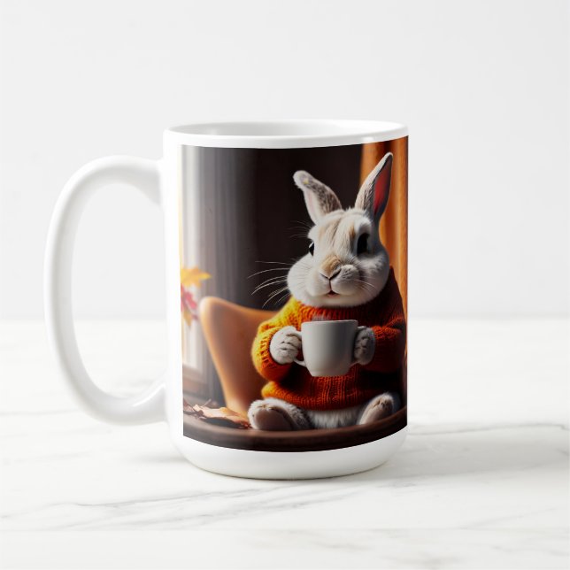 Cosy Bunny Coffee Mug (Left)