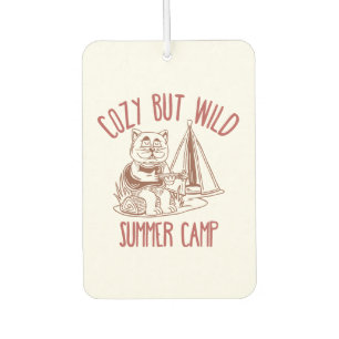 Cosy But Wild Summer Camp– Vintage Cat Car Air Freshener