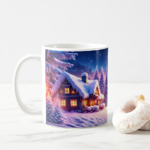 Cosy Cabin At Winter Wonderland Coffee Mug