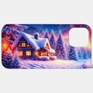 Cosy Cabin At Winter Wonderland Phone Case