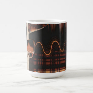 Cosy Cabin Coffee Plaid Autumn Rustic Home Decor Mug