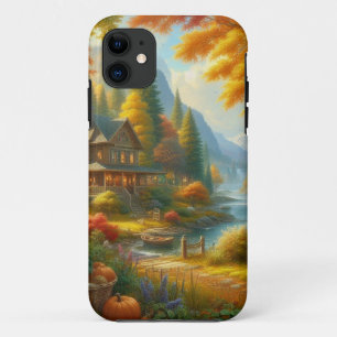 Cosy Cabin In The Woods iPhone 11 Case