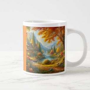 Cosy Cabin In The Woods Large Coffee Mug