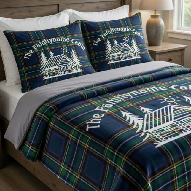 Cosy Cabin Personalised Throw Blanket (Creator Uploaded)
