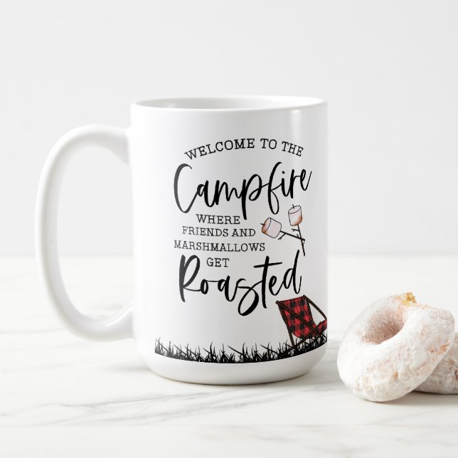 Cosy Campfire Coffee Mug (With Donut)