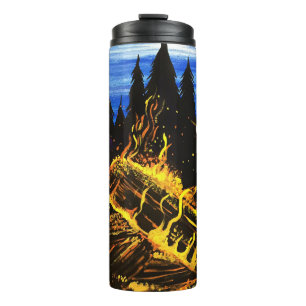 Cosy Campfire Nights Beneath a Beautiful Thermal Tumbler