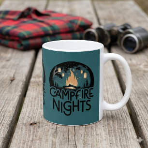 Cosy Campfire Nights Rustic Outdoor Adventure Coffee Mug