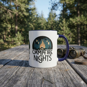 Cosy Campfire Nights Rustic Outdoor Adventure Mug
