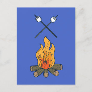Cosy Campfire Postcard