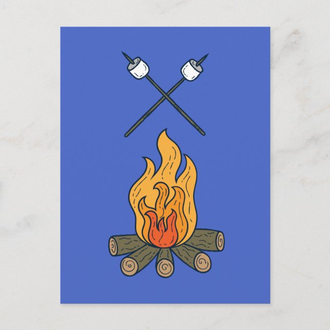 Cosy Campfire Postcard (Front)