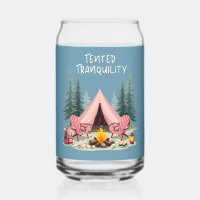 Cosy Camping Aesthetic Glamping Tent & Campfire