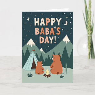 Cosy Camping Fathers Day Scene Card