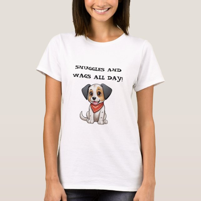 Cosy Canine Cuddles Tee" T-Shirt (Front)