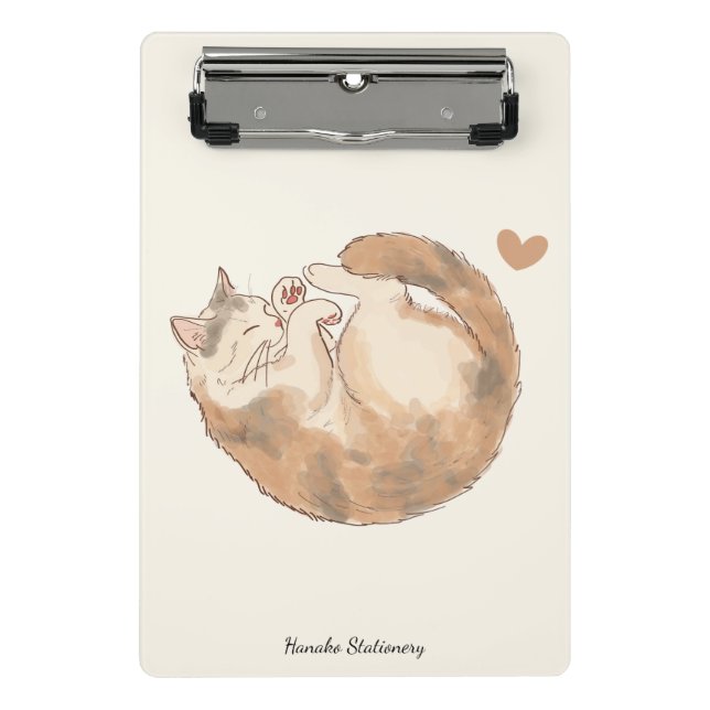 Cosy Cat Café Anime Mini Clipboard (Front)
