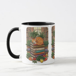 Cosy Cat & Fresh Harvest, World Vegetarian Day Mug