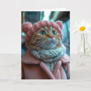 Cosy Cat Greeting Card