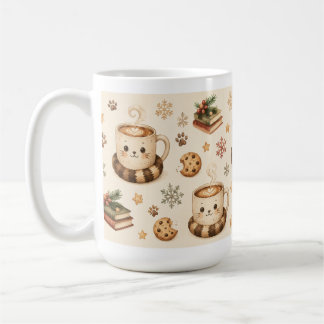 Cosy Cat Latte Coffee Cookie Mug Design