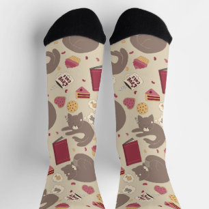 Cosy Cat Lovers Collage Socks