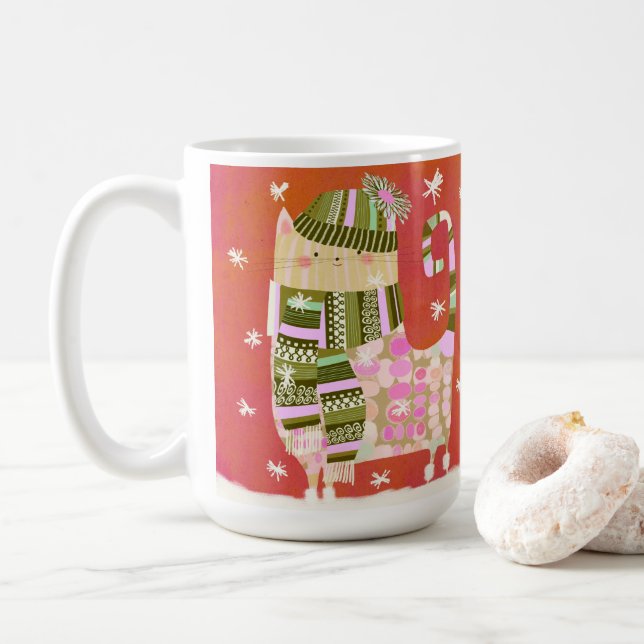 Cosy Cat Mug (With Donut)