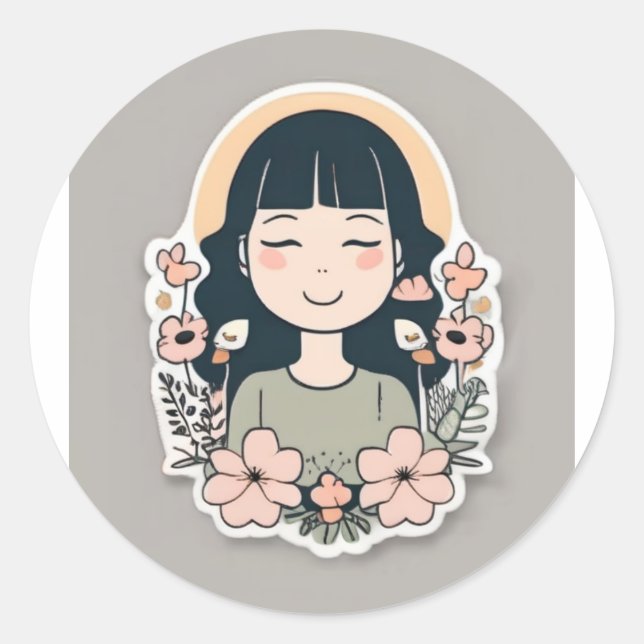 Cosy Cat Nap Sticker (Front)