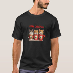 Cosy Catmas Cup Cats in Christmas Mugs Premium T-Shirt