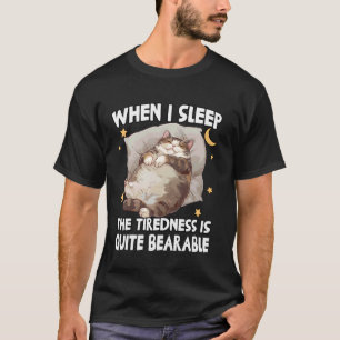 Cosy cats t funny lazy nightgown chonk cat T-Shirt