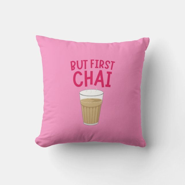 Cosy Chai Lover's Pillow (Front)