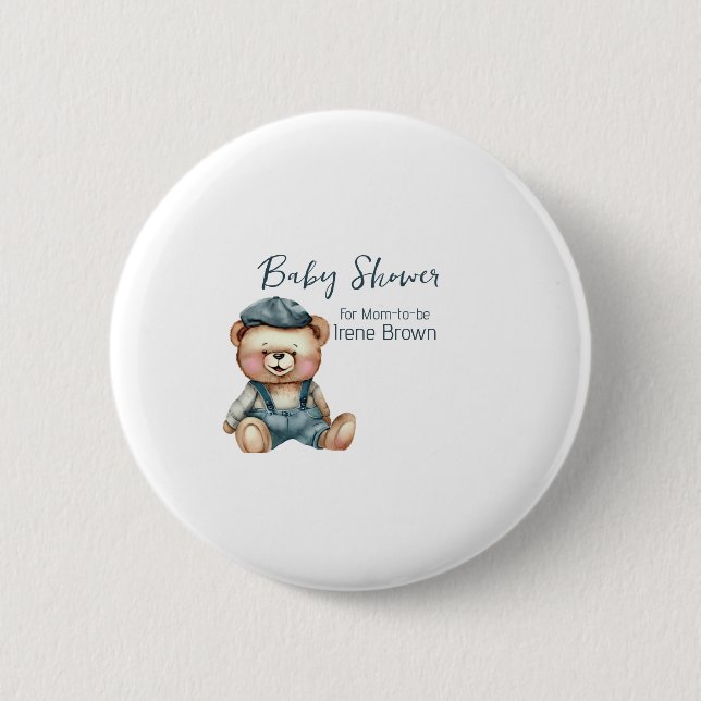 Cosy Charming Baby Shower 6 Cm Round Badge (Front)