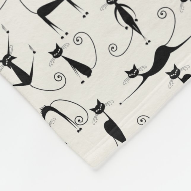 Cosy Chic Cat Lover Gift Fleece Blanket (Corner)