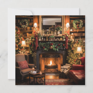 Cosy Christmas at Home Holiday Card