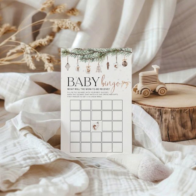 Cosy Christmas Baby Shower Game BINGO (Creator Uploaded)