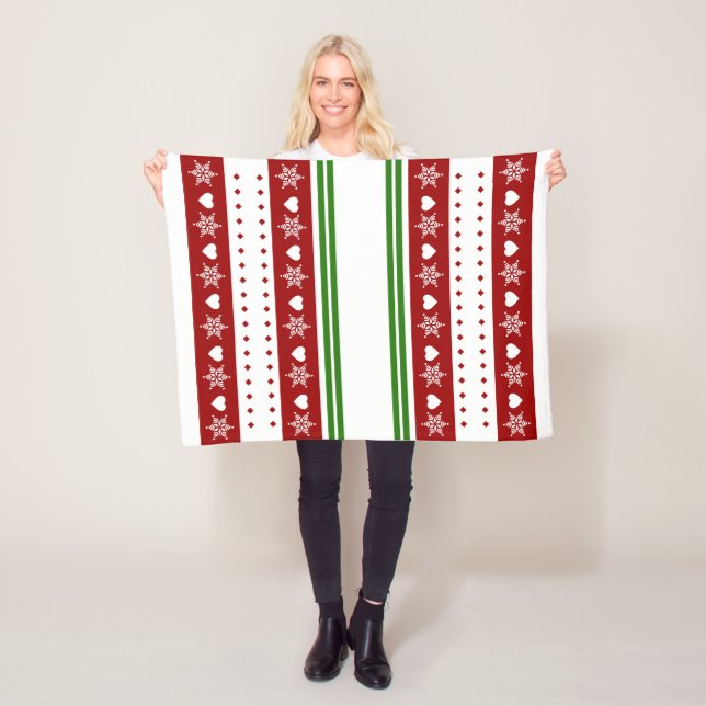 Cosy Christmas Blanket, Small 30" x 40" Fleece Blanket (In Situ)