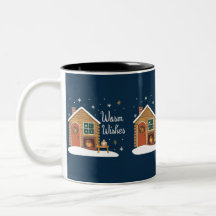 "Cosy Christmas Cabin with Warm Wishes"