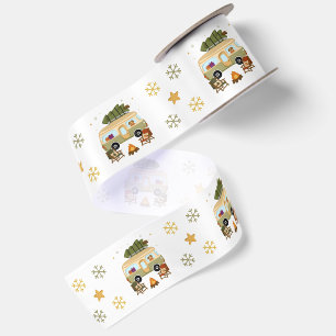 Cosy Christmas Camper Satin Ribbon