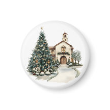Cosy Christmas Church & Tree