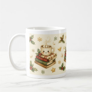 Cosy Christmas Cocoa Books Holly Mug