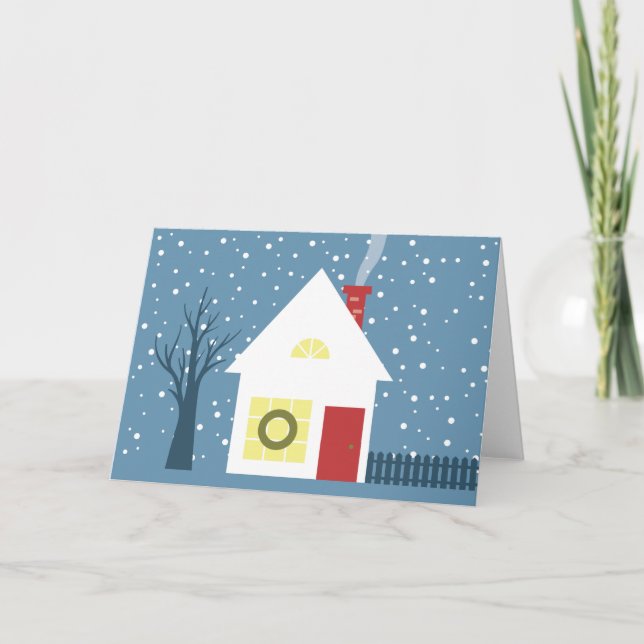 Cosy Christmas Cottage Card (Front)